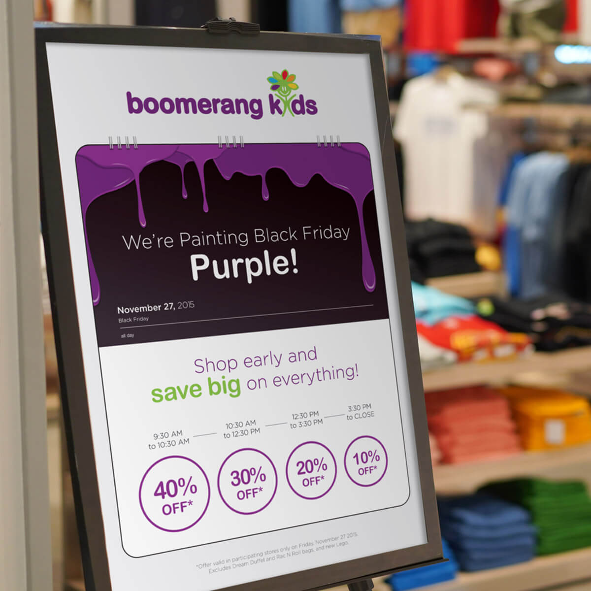 Boomerang Kids - Purple Friday Poster